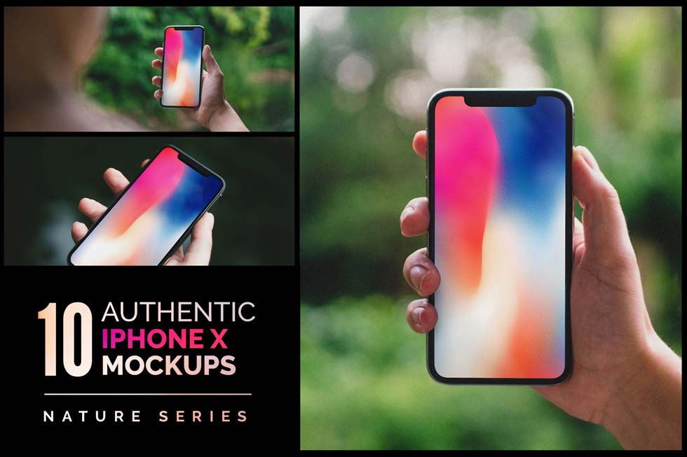 مجموعه 10 موکاپ iPhone X معتبر و با کیفیت