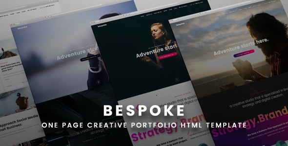 قالب HTML خلاقانه و حرفه‌ای Bespoke