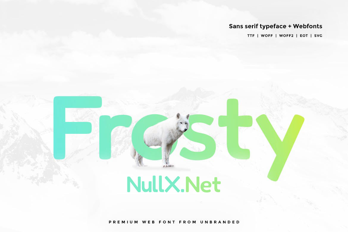 دانلود فونت Frosty - فونت پرمیوم به همراه وب فونت