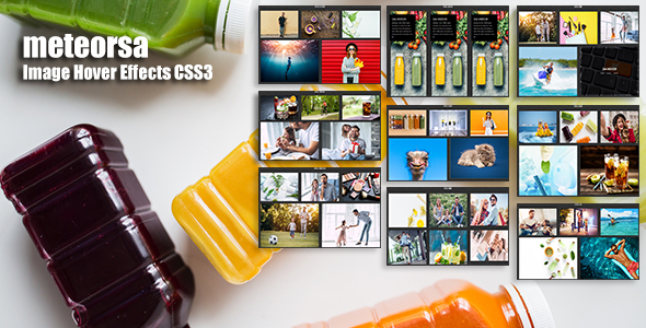 مجموعه کدهای آماده CSS3 ایجاد افکت تصاویر Image Hover Effects