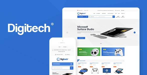 دانلود قالب وردپرس Digitech - پوسته فروشگاه دیجیتال وردپرس | پوسته Digitech