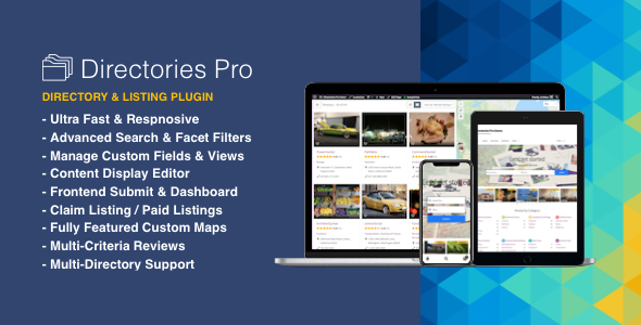 دانلود افزونه وردپرس Directories Pro + افزودنی ها