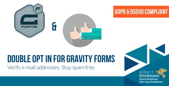 دانلود افزونه وردپرس Double Opt in for Gravity Forms - افزونه ارسال تائیده آدرس ایمیل | پلاگین Double Opt in for Gravity Forms