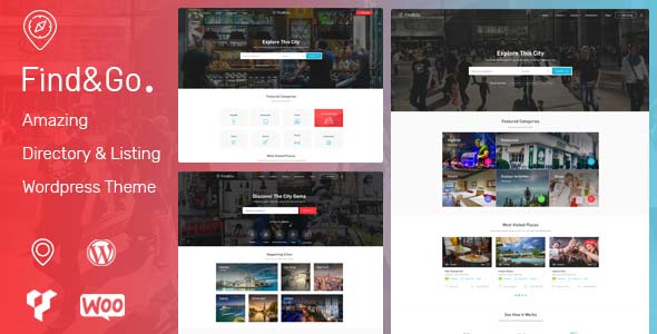 دانلود قالب وردپرس Findgo - پوسته دایرکتوری حرفه‌ای وردپرس | پوسته Findgo
