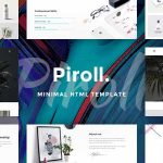 دانلود قالب سایت Piroll - قالب HTML نمونه کار مدرن و حرفه‌ای