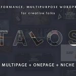 دانلود قالب وردپرس Talos - پوسته خلاقانه نمونه کار وردپرس | پوسته Talos