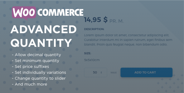 دانلود افزونه ووکامرس WooCommerce Advanced Quantity - نمایش تعداد موجودی اجناس فروشگاه وردپرس | پلاگین WooCommerce Advanced Quantity