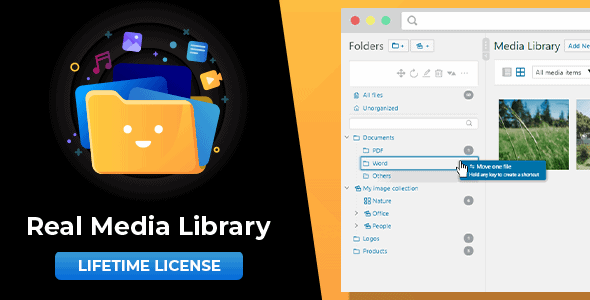 دانلود افزونه وردپرس WordPress Real Media Library - کتابخانه حرفه‌ای وردپرس