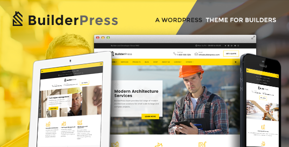 دانلود قالب وردپرس BuilderPress - پوسته شرکتی و کاری وردپرس | پوسته BuilderPress