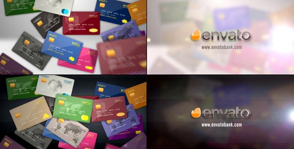 دانلود رایگان پروژه افتر افکت Credit Debit Prepaid Card Logo Reveal