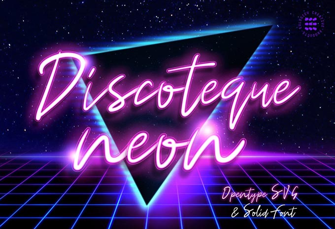 دانلود رایگان فونت انگلیسی Discoteque Neon