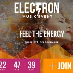 دانلود قالب وردپرس Electron - پوسته مدیریت رویداد و برنامه ریزی وردپرس | پوسته Electron