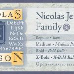 مجموعه فونت های پرمیوم Nicolas Jenson SG - مجموعه کامل