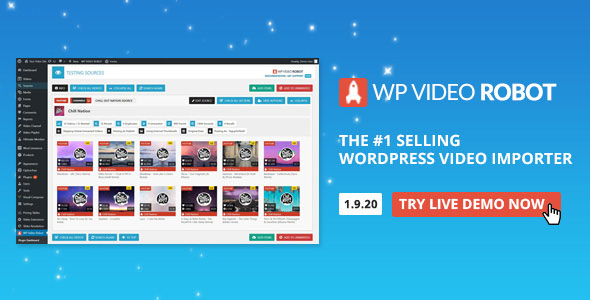 دانلود افزونه وردپرس WordPress Video Robot - افزونه ربات حرفه‌ای ویدیو برای وردپرس