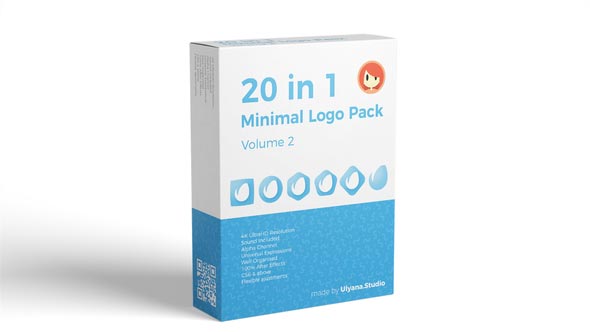 دانلود رایگان پروژه افتر افکت 20 in 1 Minimal Logo Pack - نسخه دوم