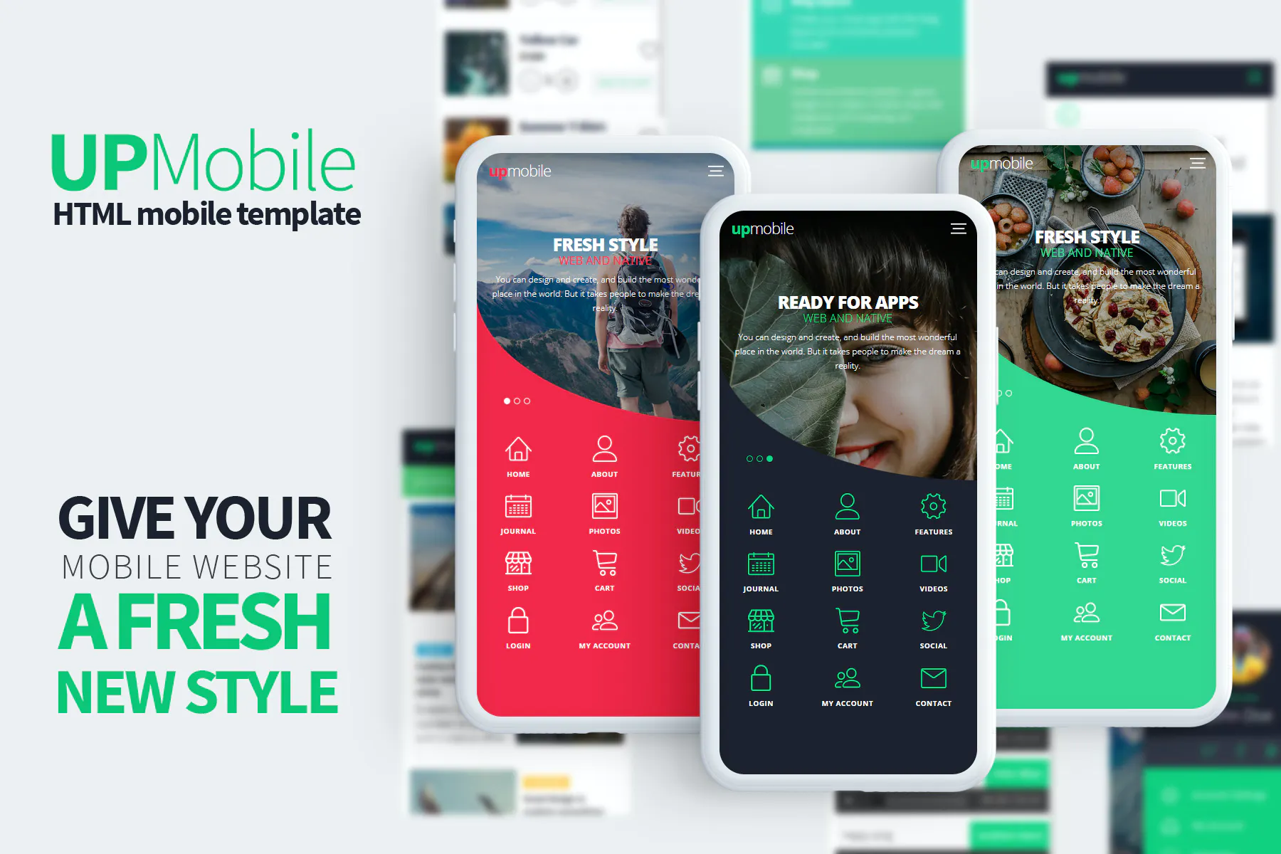 دانلود قالب سایت UpMobile - قالب HTML موبایل