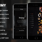 دانلود قالب سایت AMP Yummy - قالب HTML موبایل