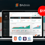 دانلود قالب مدیریت سایت DAdmin - قالب مدیریت سایت و داشبورد HTML حرفه‌ای