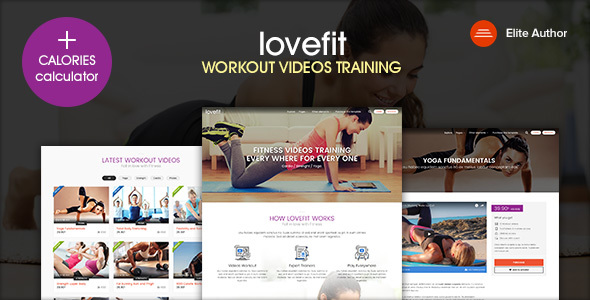 دانلود قالب سایت LOVEFIT - قالب HTML ورزشی و پرورش اندام