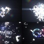 دانلود رایگان پروژه افتر افکت Shattered Diamond Logo Text Reveal