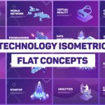 دانلود رایگان پروژه افتر افکت Technology Isometric Concepts