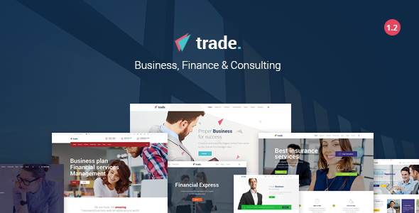 دانلود قالب وردپرس Trade - پوسته شرکتی و کاری وردپرس | پوسته Trade