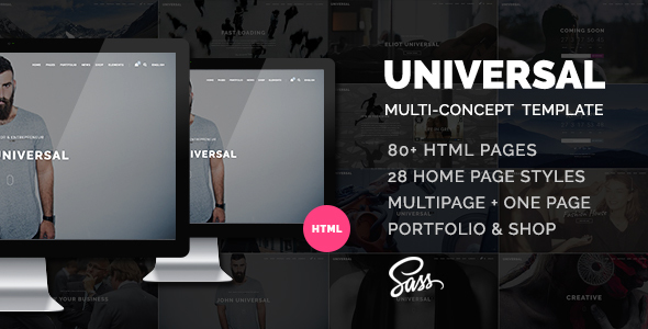 دانلود قالب سایت Universal - قالب شرکتی و کاری HTML