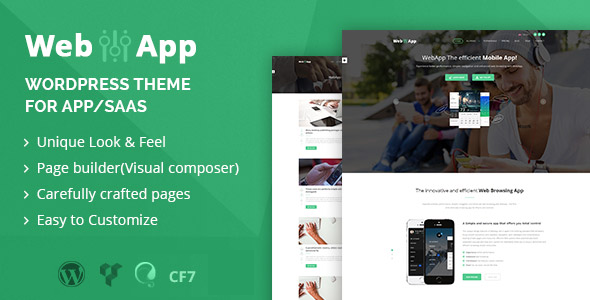 دانلود قالب وردپرس Webapp - پوسته نمایش خدمات و اَپ موبایل وردپرس | پوسته Webapp