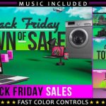 دانلود رایگان پروژه افتر افکت Black Friday Shopping Promotion