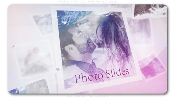 دانلود رایگان پروژه افتر افکت Inked Flying Photo Slides