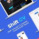 دانلود قالب وردپرس ShiftCV - پوسته رزومه کاری و وبلاگ وردپرس | پوسته ShiftCV