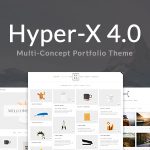 دانلود قالب وردپرس HyperX - پوسته واکنش گرا و نمونه کار وردپرس | پوسته HyperX