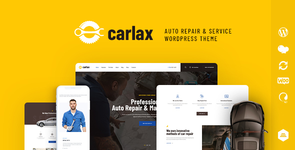 دانلود قالب وردپرس Carlax - پوسته فروشگاه قطعات خودرو و تعمیرات وردپرس | پوسته Carlax