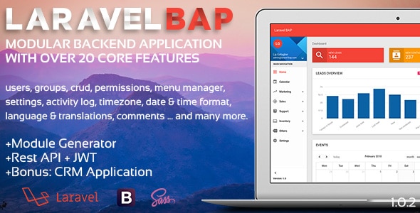 دانلود رایگان اسکریپت Laravel BAP - راه اندازی پلتفرم آماری و CRM
