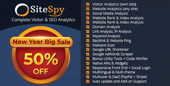 دانلود رایگان اسکریپت SiteSpy - راه اندازی سیستم آنالیز بازدید و ابزار سئو