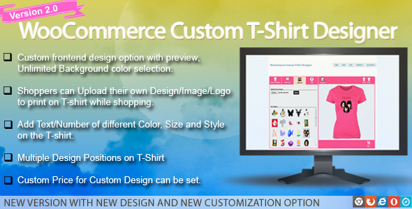 دانلود افزونه وردپرس WooCommerce Custom T-Shirt Designer | پلاگین WooCommerce Custom T-Shirt Designer