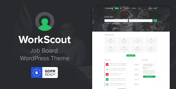 دانلود قالب وردپرس WorkScout - پوسته کاریابی وردپرس | پوسته WorkScout