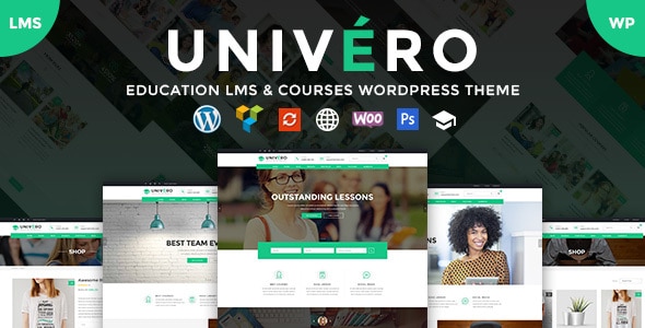 دانلود قالب وردپرس Univero - پوسته آموزش و پرورش LMS وردپرس | پوسته Univero