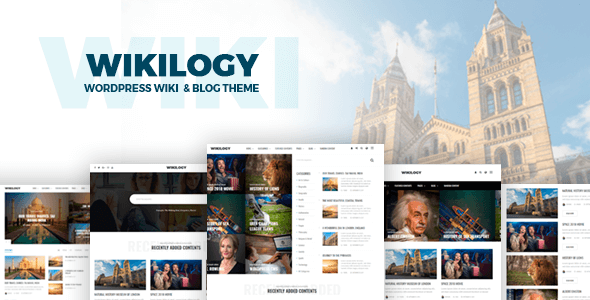 دانلود قالب وردپرس Wikilogy - پوسته ویکی و وبلاگ وردپرس | پوسته Wikilogy