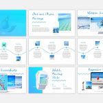 دانلود قالب پاورپوینت Blue Waves | Blue Waves - PowerPoint Template