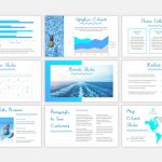 دانلود قالب پاورپوینت Blue Waves | Blue Waves - PowerPoint Template