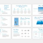 دانلود قالب پاورپوینت Blue Waves | Blue Waves - PowerPoint Template