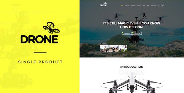 دانلود قالب وردپرس Drone - پوسته فروشگاهی و معرفی محصول ووکامرس