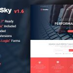 دانلود قالب چند منظوره هاستینگ و فروش دامنه CloudSky