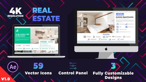 دانلود پروژه افتر افکت Real Estate Promo