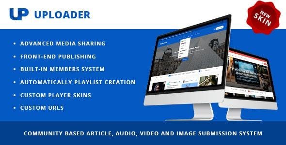 دانلود قالب وردپرس Uploader - پوسته پیشرفته اشتراک گذاری وردپرس