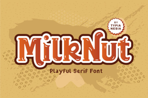 دانلود رایگان فونت Milk Nut - فونت پرمیوم ویژه طراحی