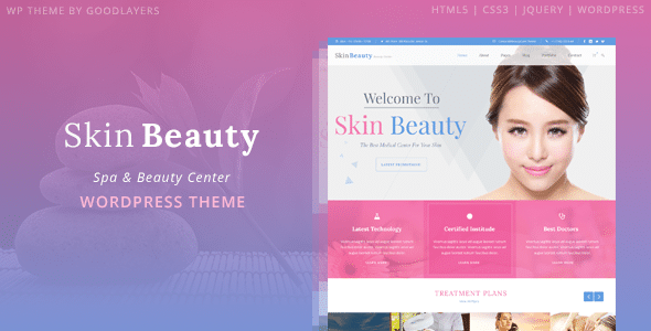 دانلود قالب وردپرس Skin Beauty - پوسته سالن زیبایی و آرایشگاه وردپرس