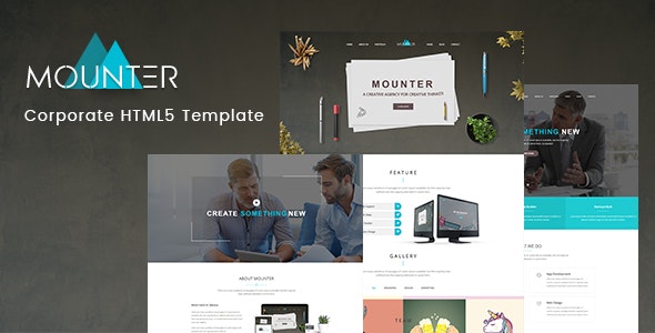 دانلود قالب سایت Mounter - قالب HTML شرکتی و کسب و کار حرفه ای