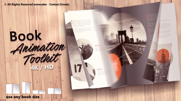 دانلود پروژه افترافکت Book Animation Toolkit